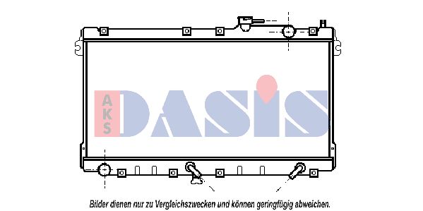 AKS DASIS Радиатор, охлаждение двигателя 110570N